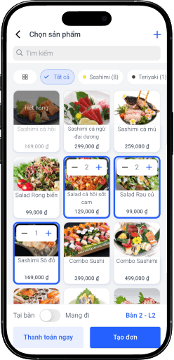 Thao tác
siêu gọn